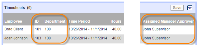 Timesheet Approvals Dashboard Columns Now Configurable