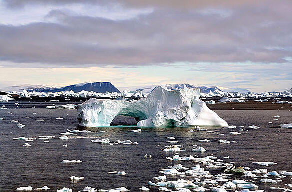 Iceberg with hole