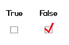 false