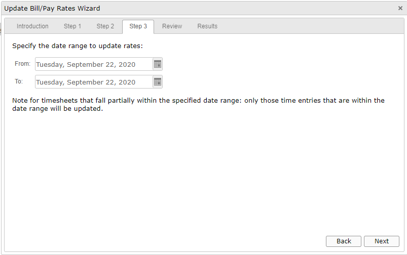 Pacific Timesheet Mass Updates for Pay/Bill Rates